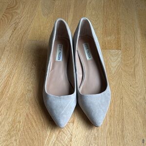 Steve Madden Beige Taupe Pointed Suede Pumps